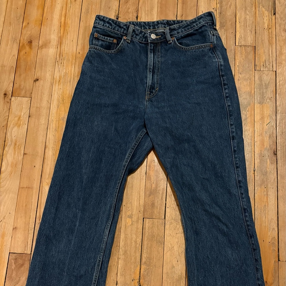 Weekday Dark Blue Straight Jeans